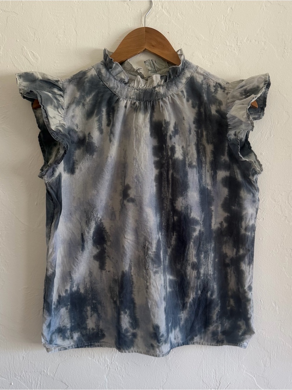 THML Tie Dye Ruffle Blouse Size S
